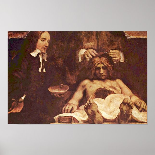 Póster A Lição De Anatomia Da Dra. Joan Deyman. Por Rembr (Frente)