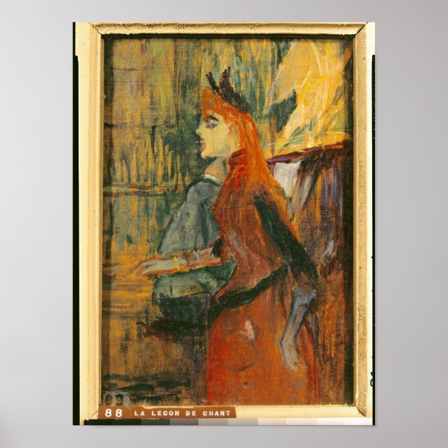 Póster A lição de cantar, 1882 (Frente)