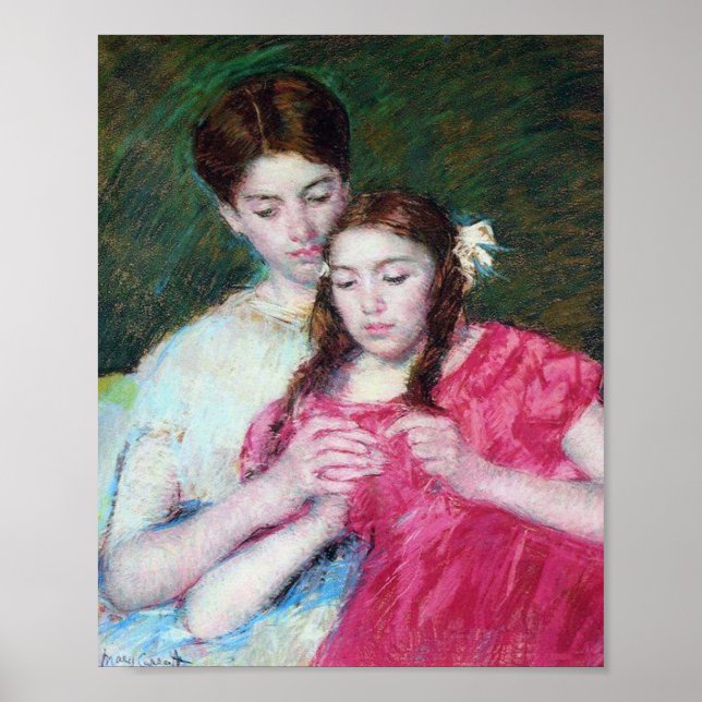 Poster A lição de crochê, Mary Cassatt (Frente)