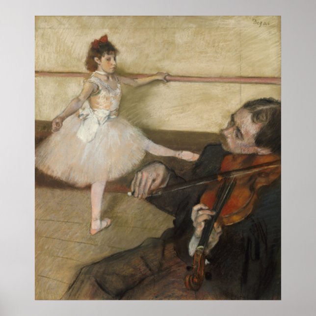 Poster A lição de dança de Edgar Degas (Frente)