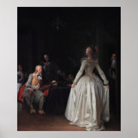 A lição de dança - Fragonard Rococo Art