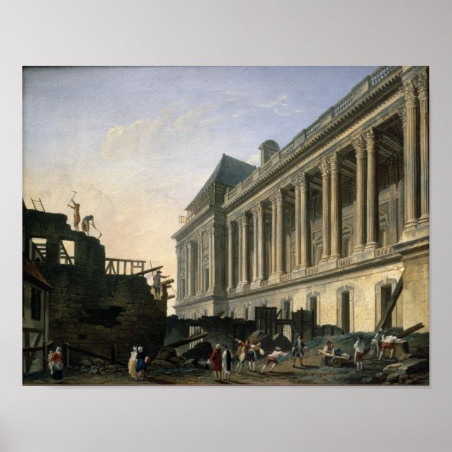 Poster A limpeza da colônia do Louvre, 1764 (Frente)
