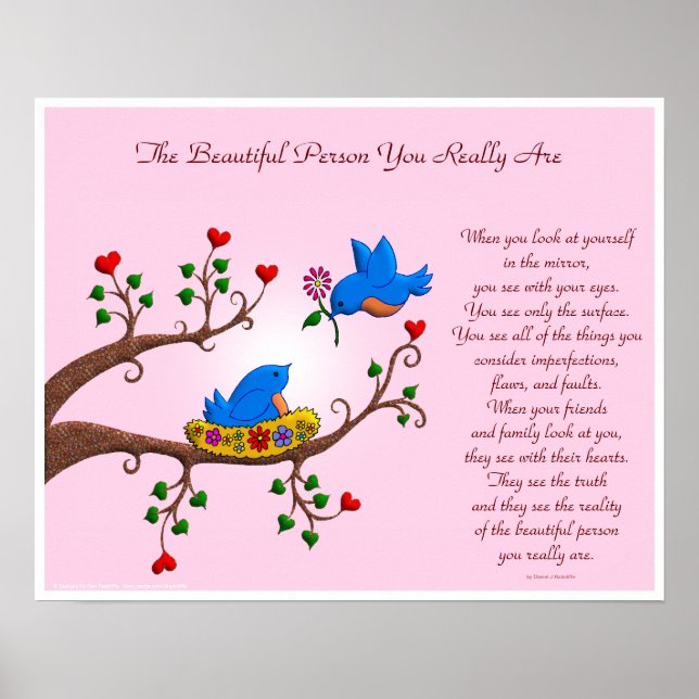 Póster A linda pessoa que você realmente é (Frente)
