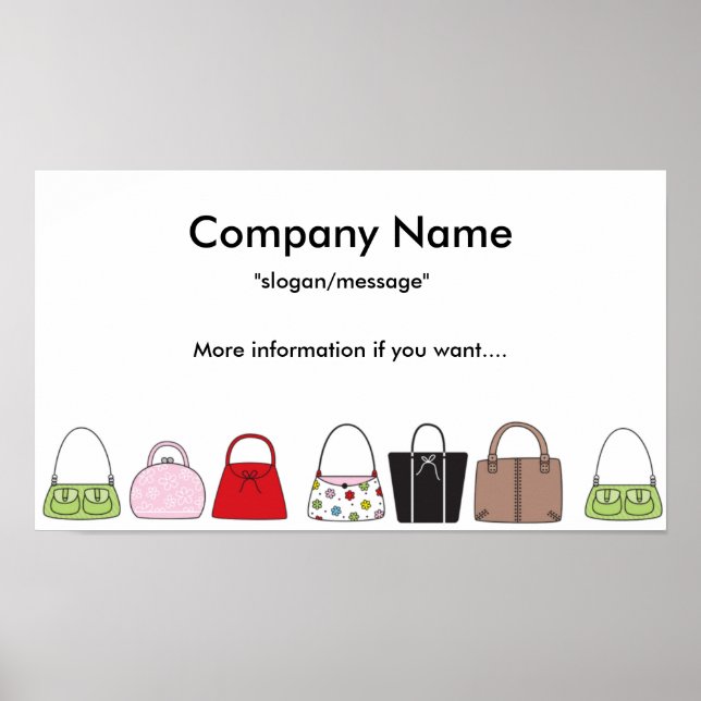 Poster A Linha de Purses Poster/Impressão (Frente)