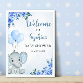 Poster A Little Peanut is on the Way, Baby Shower Boy