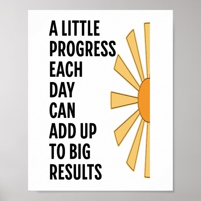 Poster A Little Progress Each Day (Frente)