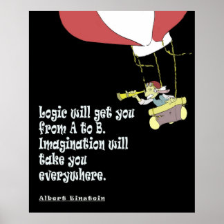 Poster A lógica vai te levar da imaginação A para B