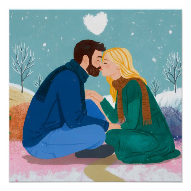 Póster A longa jornada de respeito, inverno (Frente)