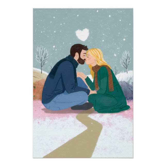 Póster A longa jornada de respeito, inverno (Frente)