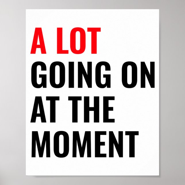 Poster A Lot Going On At The Moment Eras Concert Tour  (Frente)