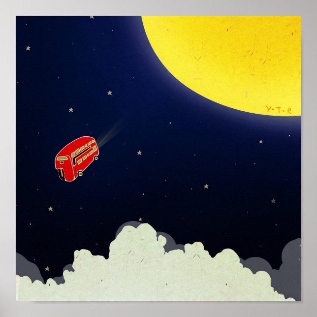 Póster À lua (Frente)