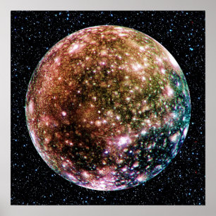 Poster A LUA DE JUPITER DO PLANETA: CALLISTO (fundo da