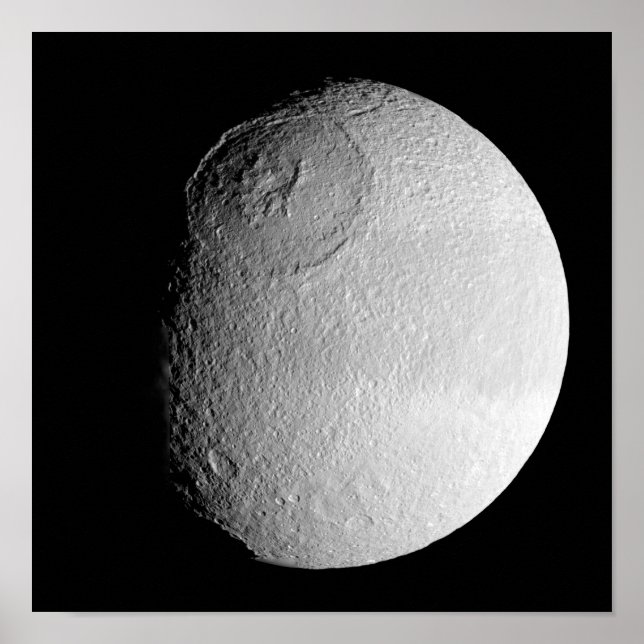 Poster A lua de Saturno Tethys 2 (Frente)