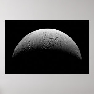 Póster A lua Enceladus de Saturn