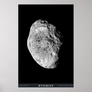 Póster A lua Hyperion de Saturn