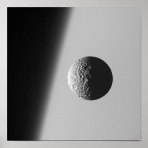 Póster A lua Mimas de Saturn