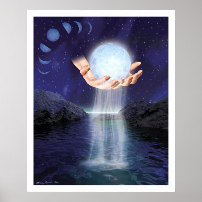 Poster A Lua nas Mãos (Frente)