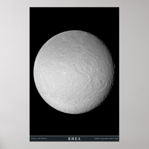 Póster A lua Rhea de Saturn
