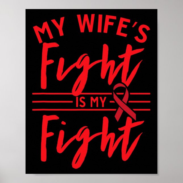 Poster A Luta Da Minha Esposa É Minha Luta Conscientizaçã (Frente)