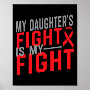 Poster A Luta Da Minha Filha É Minha Luta Conscientização