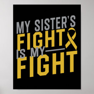 Poster A Luta da Minha Irmã é a Minha Luta Contra o Cance