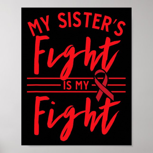 Poster A Luta da Minha Irmã é Minha Luta Conscientização  (Frente)