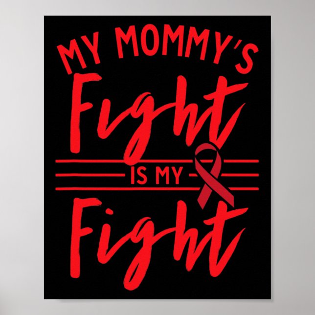 Poster A Luta da Minha Mamãe É Minha Luta Conscientização (Frente)