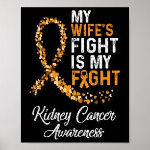 Poster A Luta Da Mulher É O Meu Cancer de rim De Luta