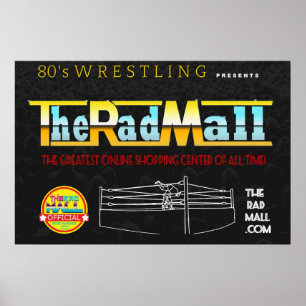 Poster A "Luta de anos 80" do shopping de 30 pol. x 20 po