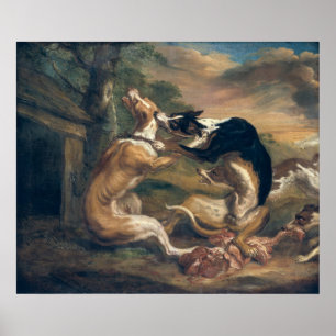 Póster A luta de cão, 1678