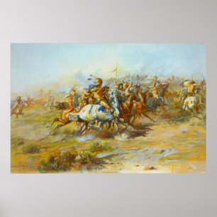 Poster A luta de Charles Marion Russell 1903