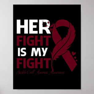 Poster A Luta Dela É A Minha Luta Contra A Anemia Célula