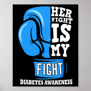 Poster A Luta Dela É A Minha Luta Contra A Diabetes De Lu