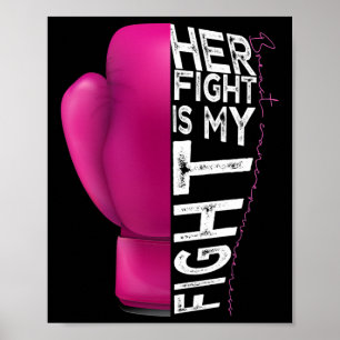 Poster A Luta Dela É A Minha Luz De Boxas Rosa