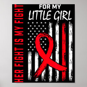 Poster A Luta Dela É Minha Luta Doença Cardíaca Menina Br