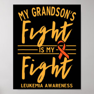 Poster A Luta Do Avô É A Minha Luta Contra A Leucemia.
