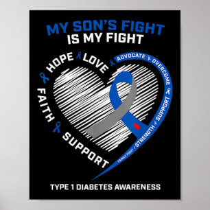 Poster A luta do meu filho é a minha luta contra a diabet