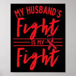 Poster A Luta do Meu Marido é Minha Luta Conscientização