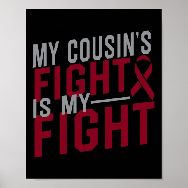 Poster A Luta do meu primo é a Anemia das Células Falcifo (Frente)
