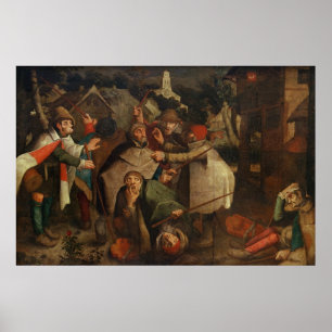 Poster A luta dos homens cegos, 1643