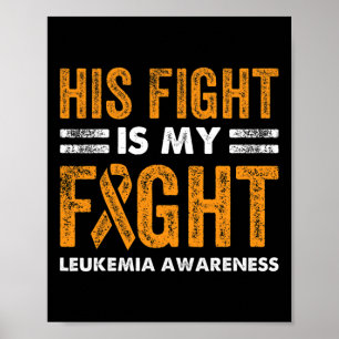 Poster A Luta É A Minha Luta Contra A Leucemia - Mulher-C