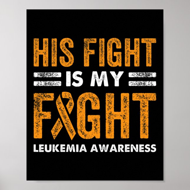 Poster A Luta É A Minha Luta Contra A Leucemia - Mulher-C (Frente)
