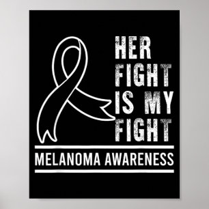 Poster A Luta É Contra o Melanoma Conscientização sobre o