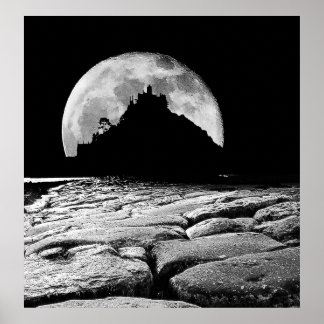 Poster À luz da lua de prata.