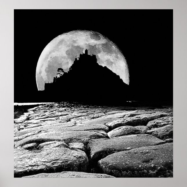 Poster À luz da lua de prata. (Frente)