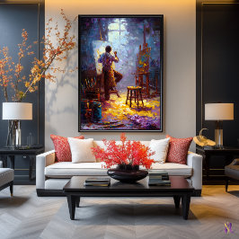 Poster A Luz do Artista – Momento de Estúdio em Expressiv