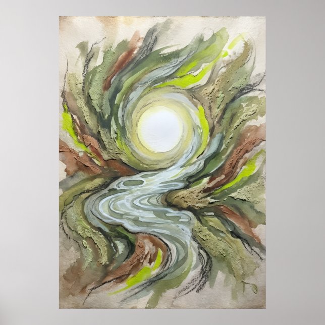 Poster A luz por trás dos olhos (Frente)
