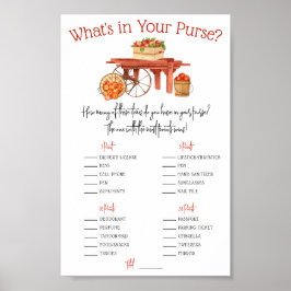 Poster A Maçã do nosso Olho O que há na sua bolsa? Jogo