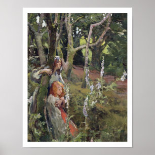 Póster A madeira Enchanted (óleo em canvas)