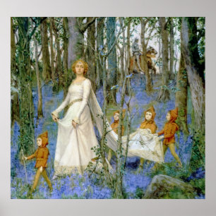 Póster A madeira feericamente